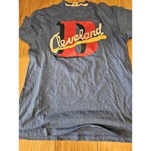 Vintage Cleveland T Shirt Homage Baseball Blue Womens Size Large
